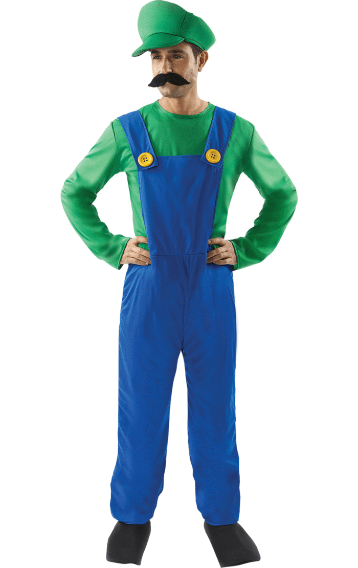 Mens Luigi Super Mario Costume
